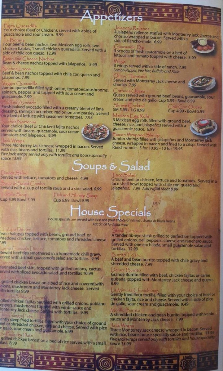 Sodolaks Beefmasters Restaurant- Menu- Bryan - Menutex