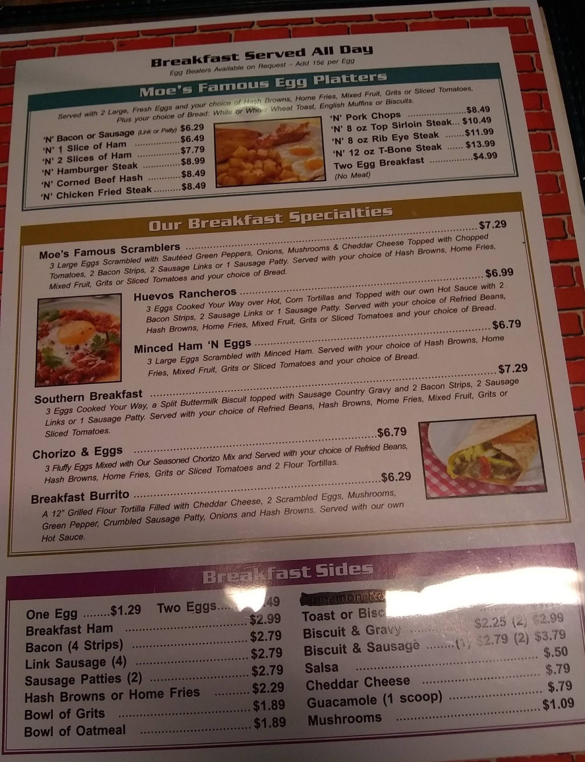 Texas Cajun Cafe- Menu- Big Spring - Menutex